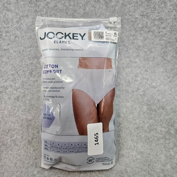 Jockey Elance Women's Cotton Comfort Brief Panties Underwear 3 Pair Size 6/M - Picture 4 of 6